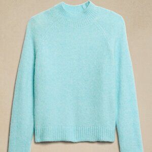 Banana Republic Fuzzy Mock Neck Sweater Size L